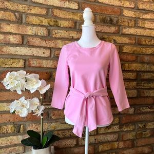 COPY - Ann Taylor 3/4 Sleeve Tie Front Top